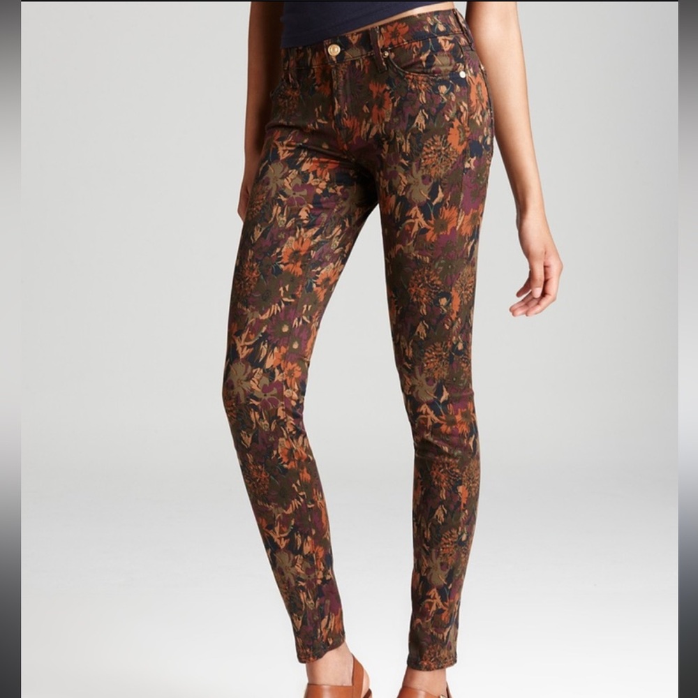 7 For All Mankind - The Skinny Wildflower Print